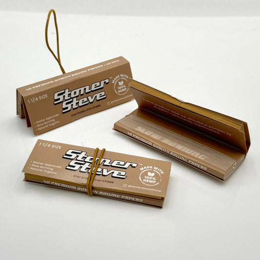 Stoner Steve Hemp Rolling Papers + Tips