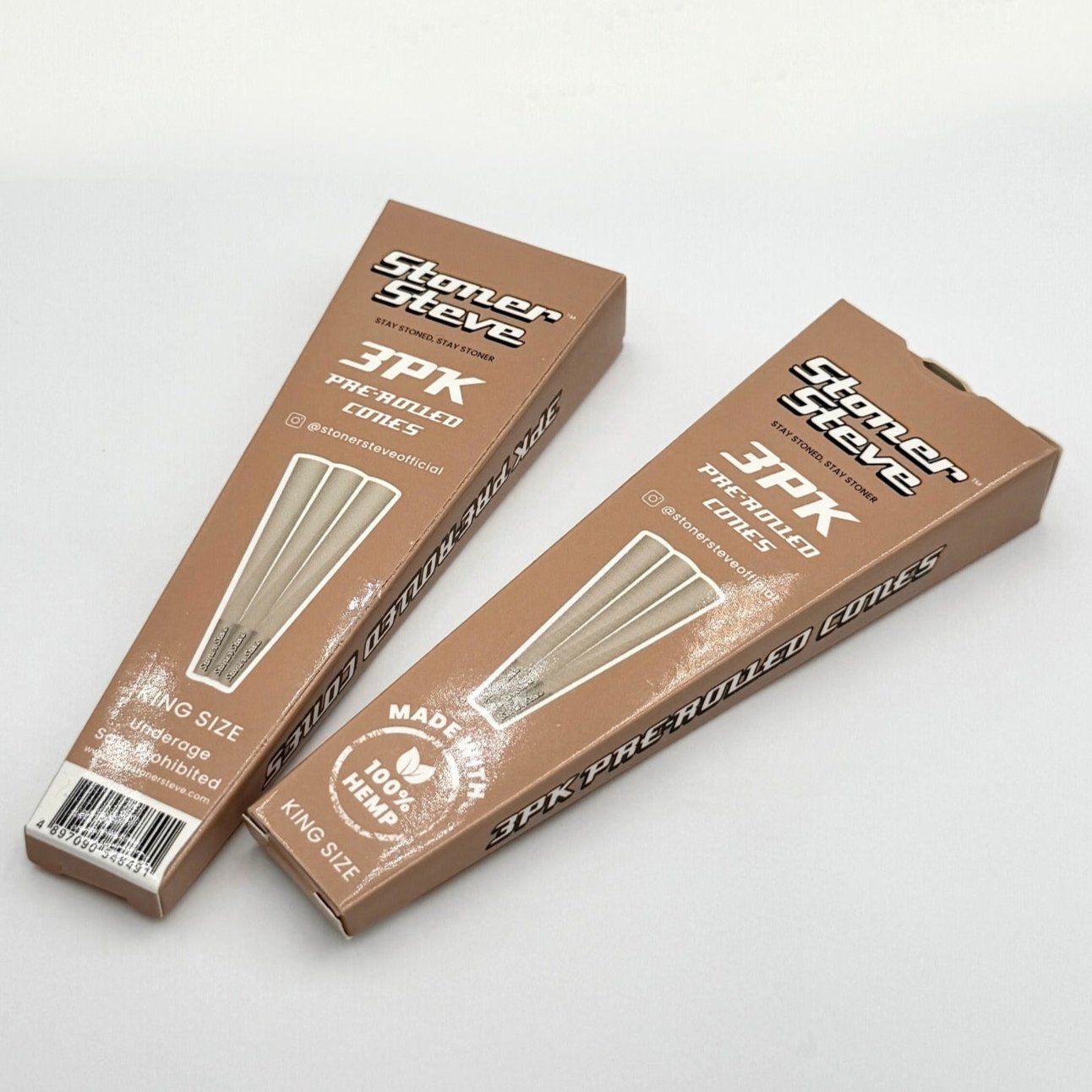 Stoner Steve Hemp Pre-Rolled Cones | 100% Organic Hemp | 1¼ & King – SS